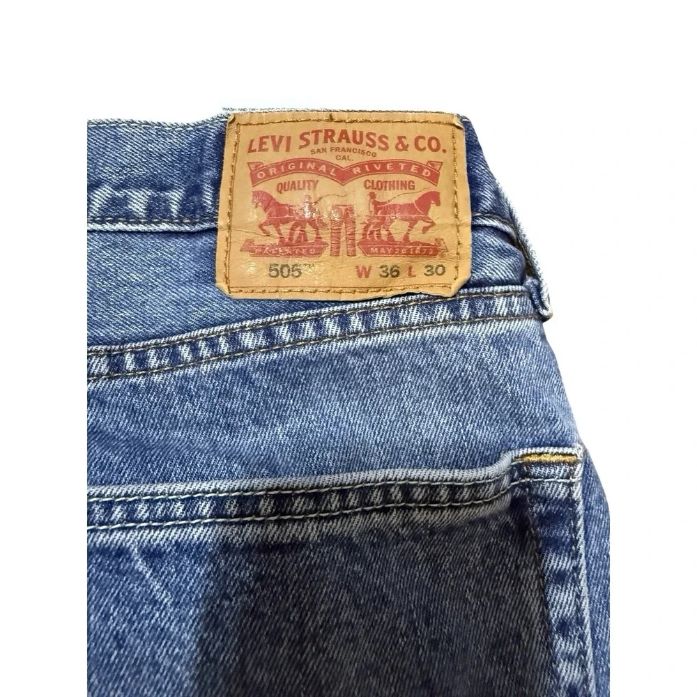 Levi 505 Bootcut Men's Blue Jeans From 2013 - Size 36/30